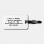 Fishing Lover Luggage Tag – Trout Fishing Design   Gepäckanhänger (Rückseite horizontal)