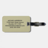 Fishing Lover Luggage Tag – Trout Fishing Design   Gepäckanhänger (Rückseite horizontal)