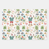 Fishing Lovers Christmas with Santa Claus Geschenkpapier Set (Vorderseite 2)