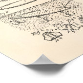 Fishing Lure 1923 Patent Art Old Peper Poster (Ecke)