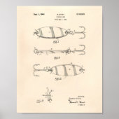Fishing Lure 1964 Patent Art Old Peper Poster (Vorne)