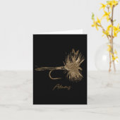 Fishing Lure Adams Vintag Karte (Gelbe Blume)