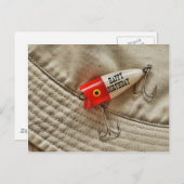 Fishing Lure Happy Birthday Postkarte (Vorne/Hinten)