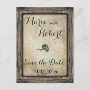 Fishing Lure Wedding Save the Date Postcard Ankündigungspostkarte