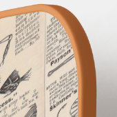 Fishing Lures Advertising Fisherman Art Pickleball Schläger (Linke Seite)