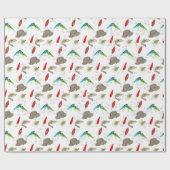 Fishing Lures with Bubbles Geschenkpapier (Flach)