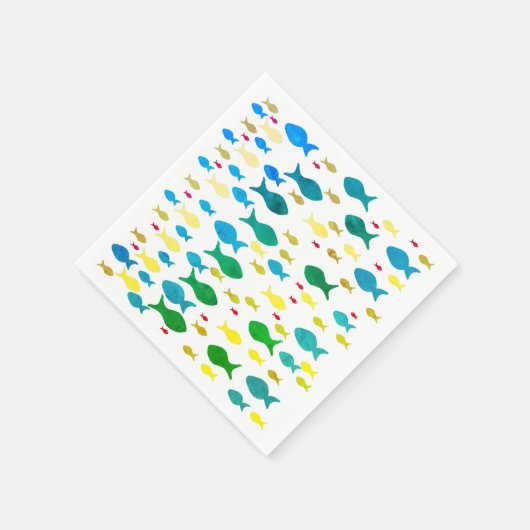 Fishing Napkins Serviette (Ecke)