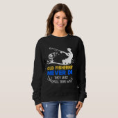 Fishing Old Fisherman Never Die Sweatshirt (Vorne ganz)