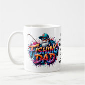 Fishing Papa Fischer Graffiti Zitat Kaffeetasse (Links)