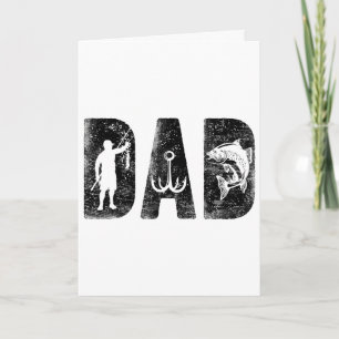 Fishing Papa Geburtstag Clic Fett Schrift Fisch Da Karte
