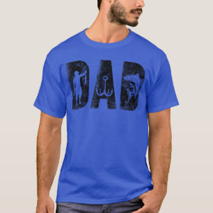 Fishing Papa Geburtstag Klassisch Fett Schrift Fis T-Shirt