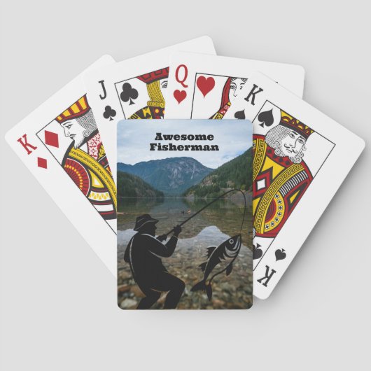 Fishing Poker Card - Custom Sports Fisherman Spielkarten (Rückseite)