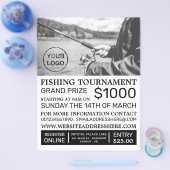 Fishing Portrait, Fishing Tournament Event Advert Flyer (Einzeln)