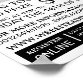 Fishing Portrait, Fishing Tournament Event Advert Poster (Ecke)