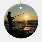 Fishing Prize Catch 2 Photos Keramik Ornament (Hinten)