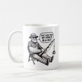 Fishing Pun Mug – Arm’s in a Cast Kaffeetasse (Links)