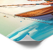 Fishing Quote - good things come to those who wait Poster (Ecke)