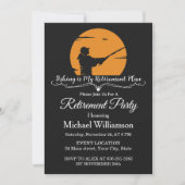 Fishing Retirement Party Einladung (Vorderseite)