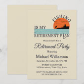 Fishing Retirement Party Invitation Einladung (Vorne/Hinten)