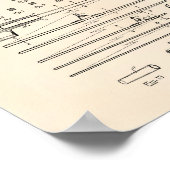 Fishing Rod 1930 Patent Art Old Peper Poster (Ecke)