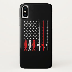 Fishing Rod American Flag Vintage Fishing Case-Mate iPhone Hülle