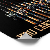 Fishing Rods Are Like Tato Chips You Can't Have Ju Poster (Ecke)