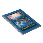 Fishing Scene - Yellowstone Nationalpark Notizblock (Rechte Seite)