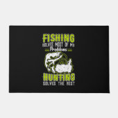 Fishing Solves Most Of My Problems Fußmatte (Vorderseite)