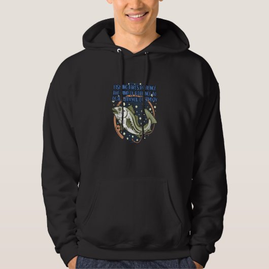 Fishing Takes Patience Fisherman Husband and Wife Hoodie (Vorderseite)