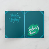 Fishing Theme Birthday Karte (Innenseite)