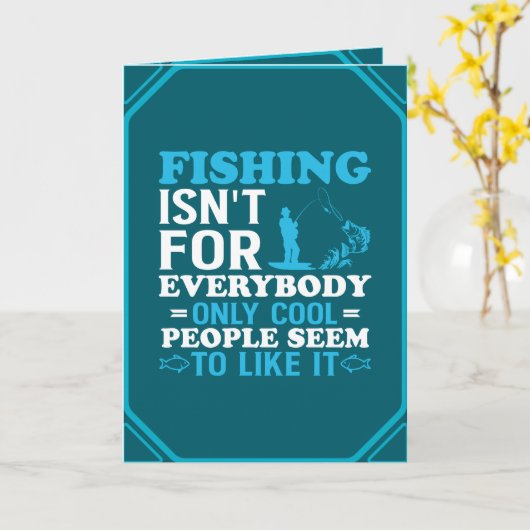 Fishing Theme Birthday Karte (Gelbe Blume)