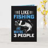 Fishing Theme  Karte (Gelbe Blume)