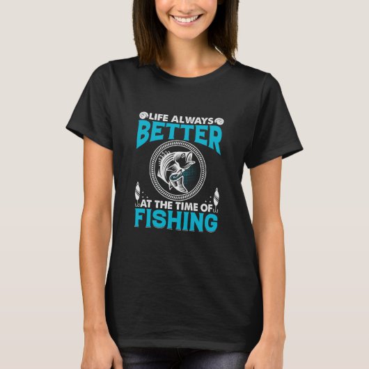 Fishing Theme Women's T-shirt (Vorderseite)