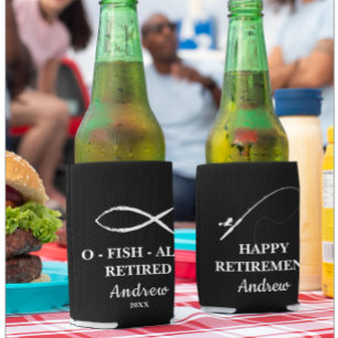 Fishing-Themen-Ruhestandsfeier Dosenkühler