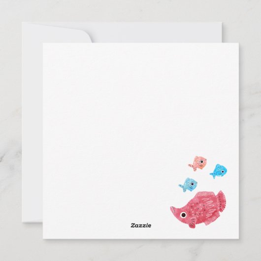 Fishing-Vatertag Feiertagskarte (Rückseite)