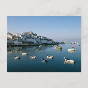 Fishing Village of Ferragudo, Algarve, Portugal 2 Postkarte