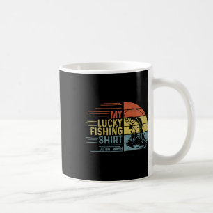 Fishing Vintage Retro Mein Glücks-Fischerei-Shirt Kaffeetasse
