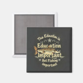 Fishing vs. Education Magnet (Vorderseite/Rückseite)