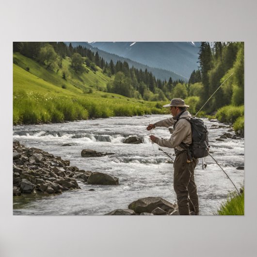 Fishing Wall Art Print Poster (Vorne)
