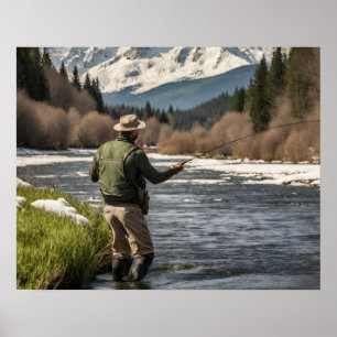 Fishing Wall Art Print Poster