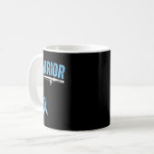 Fishing Warrior Prostatakrebs Fischer Hellblau Kaffeetasse (Vorderseite Links)
