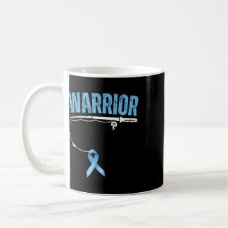 Fishing Warrior Prostatakrebs Fischer Hellblau Kaffeetasse