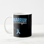 Fishing Warrior Prostatakrebs Fischer Hellblau Kaffeetasse (Links)