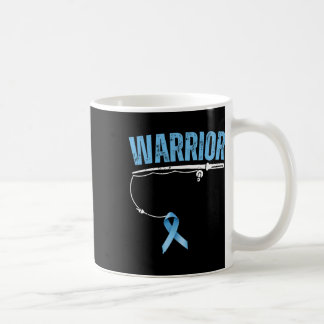 Fishing Warrior Prostatakrebs Fischer Hellblau Kaffeetasse