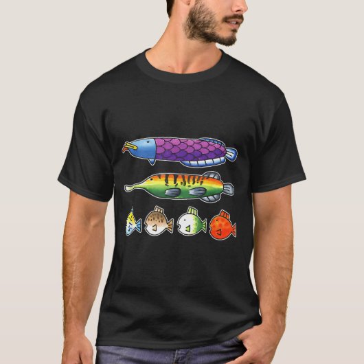 Fishing Wii Srts Fish Species T-Shirt (Vorderseite)