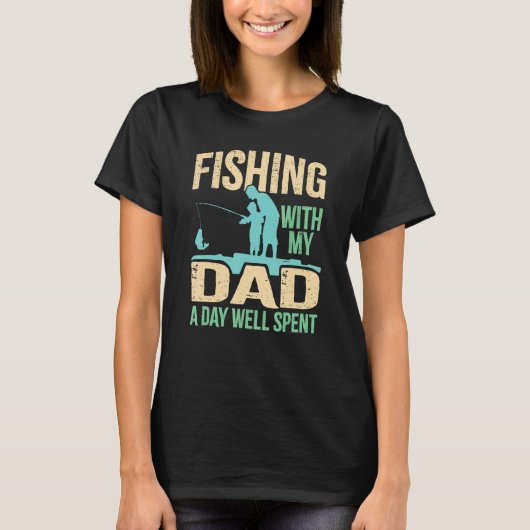 Fishing With Dad Sons & Daughters Fish Team Angle T-Shirt (Vorderseite)