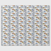 Fishing Wrapping Paper Geschenkpapier (Flach)