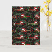 Fishing You a Merry Christmas Red Green Trout Karte (Gelbe Blume)