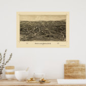 Fishkill, NY Panoramic Map - 1886 Poster (Küche)