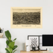 Fishkill, NY Panoramic Map - 1886 Poster (Heimbüro)